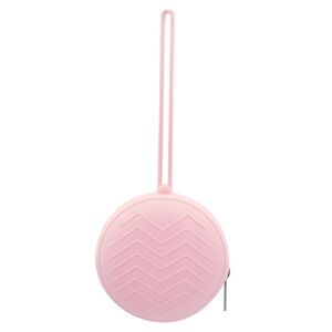 Pink Silicone Hanging Pacifier Case